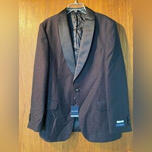 NWT Jos A Bank Men’s Shawl Lapel Collar Paisley Formal Dinner Jacket 44L Slim